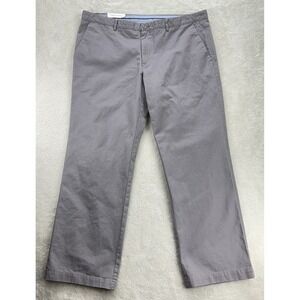 Oscar‎ De La Renta Dress Pants Mens 40x32 Gray Straight Leg Fit 100% Algodon NWT